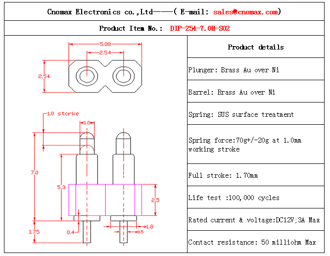 2pin connector