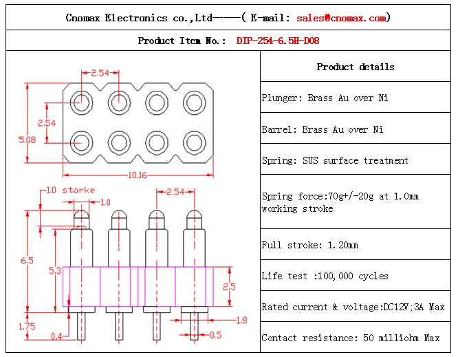 8pin connector 8pin connector