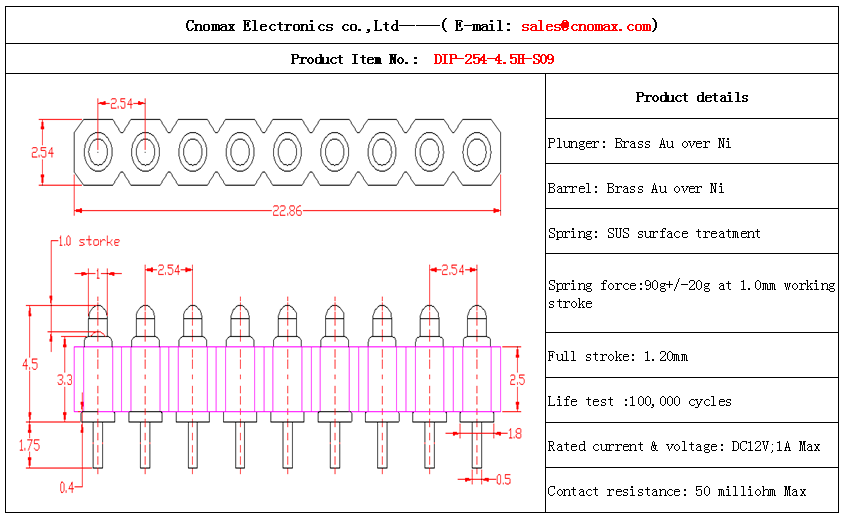 9pin connector