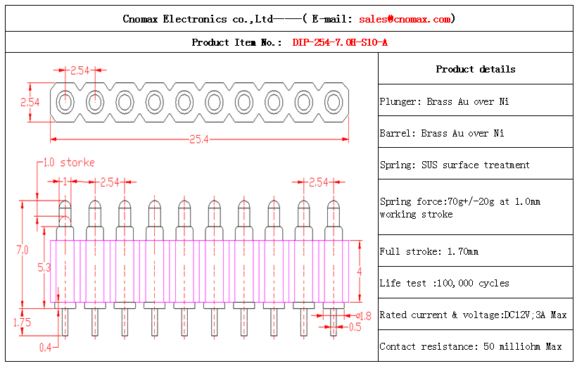 10pin connector