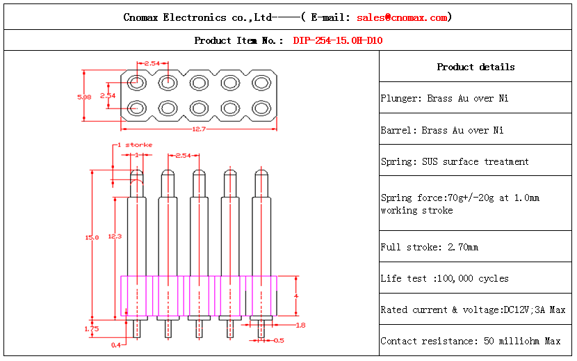 10pin connector